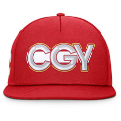 Calgary Flames Fanatics Authentic Pro Rink Team Code Snapback Hat - Red | Fanatics discount