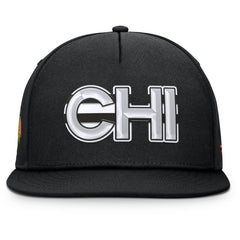 Chicago Blackhawks Fanatics Authentic Pro Rink Team Code Snapback Hat - Black | Fanatics online