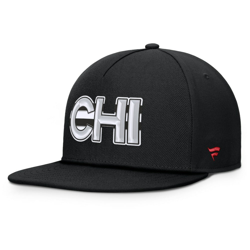 Chicago Blackhawks Fanatics Authentic Pro Rink Team Code Snapback Hat - Black | Fanatics online