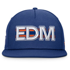 Edmonton Oilers Fanatics Authentic Pro Rink Team Code Snapback Hat - Royal | Fanatics Clearance