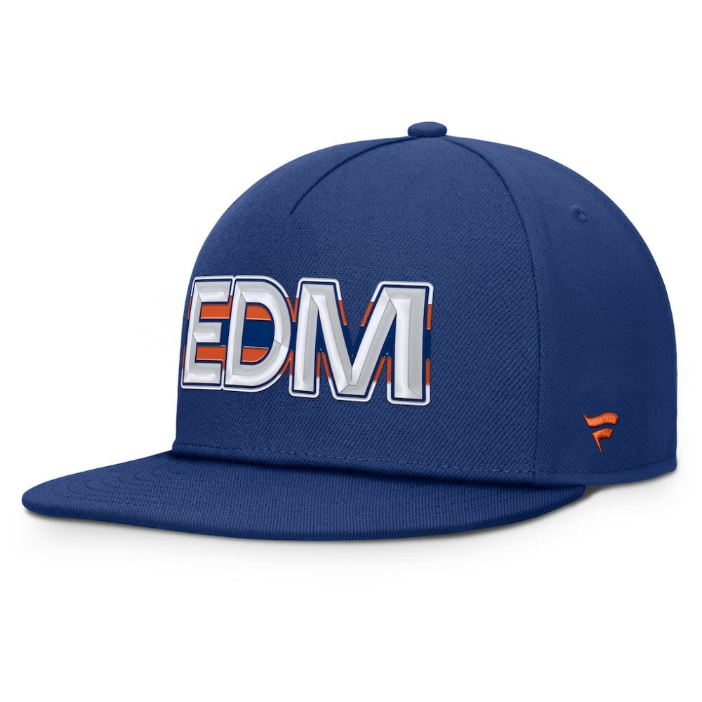 Edmonton Oilers Fanatics Authentic Pro Rink Team Code Snapback Hat - Royal | Fanatics Clearance