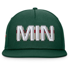 Minnesota Wild Fanatics Authentic Pro Rink Team Code Snapback Hat - Green | Fanatics sale