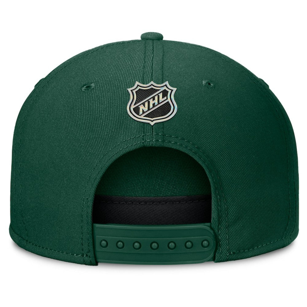 Minnesota Wild Fanatics Authentic Pro Rink Team Code Snapback Hat - Green | Fanatics sale