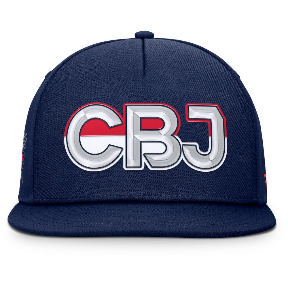Columbus Blue Jackets Fanatics Authentic Pro Rink Team Code Snapback Hat - Navy | Fanatics online