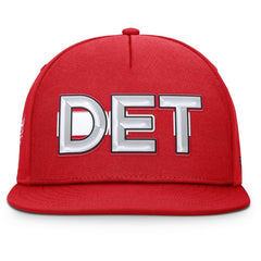 Detroit Red Wings Fanatics Authentic Pro Rink Team Code Snapback Hat - Red | Fanatics Clearance