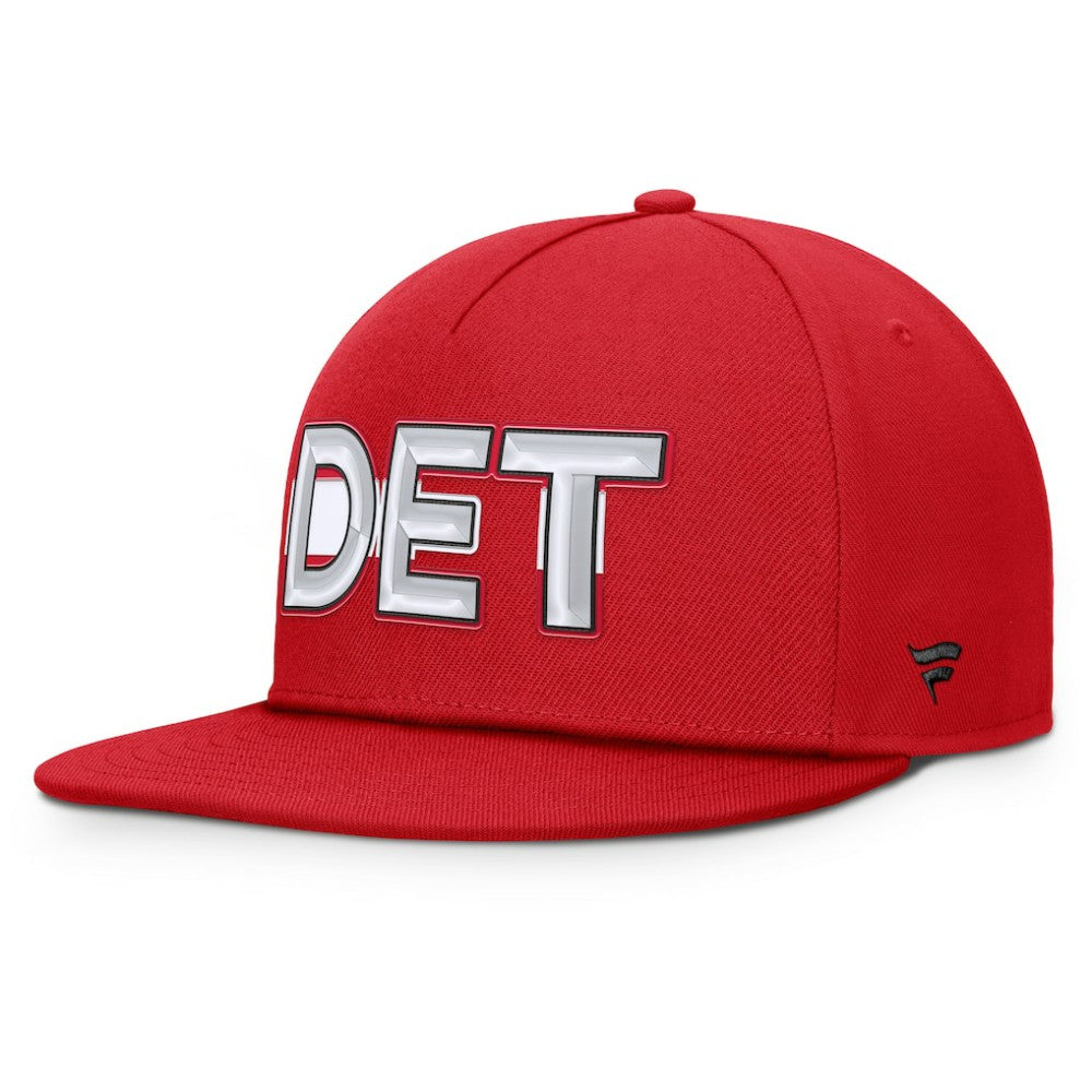 Detroit Red Wings Fanatics Authentic Pro Rink Team Code Snapback Hat - Red | Fanatics Clearance