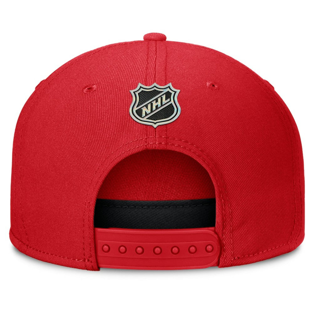 Detroit Red Wings Fanatics Authentic Pro Rink Team Code Snapback Hat - Red | Fanatics Clearance