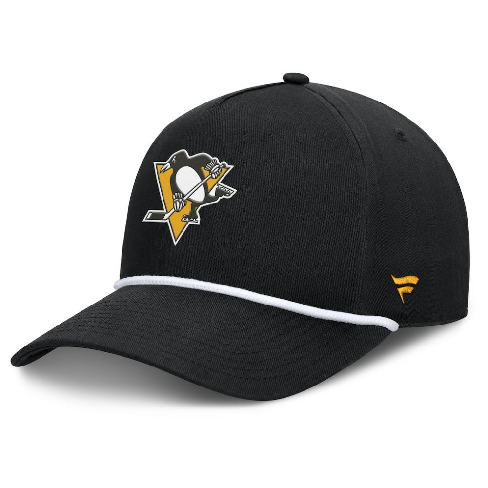 Pittsburgh Penguins Fanatics Authentic Pro Rink Roper A-Frame Adjustable Hat - Black | Fanatics sale