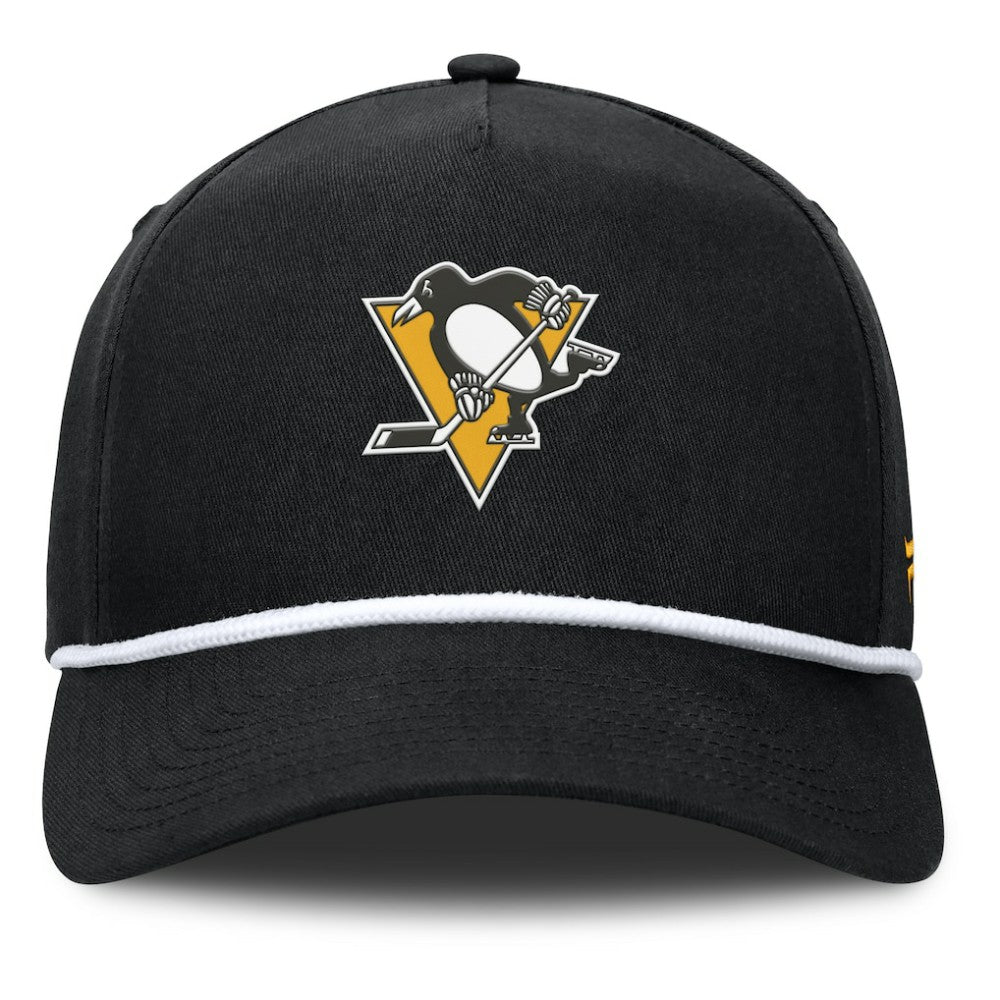 Pittsburgh Penguins Fanatics Authentic Pro Rink Roper A-Frame Adjustable Hat - Black | Fanatics sale