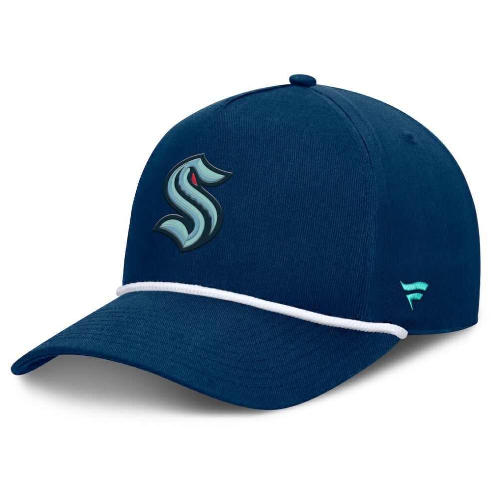 Seattle Kraken Fanatics Authentic Pro Rink Roper A-Frame Adjustable Hat - Deep Sea Blue | Fanatics Clearance