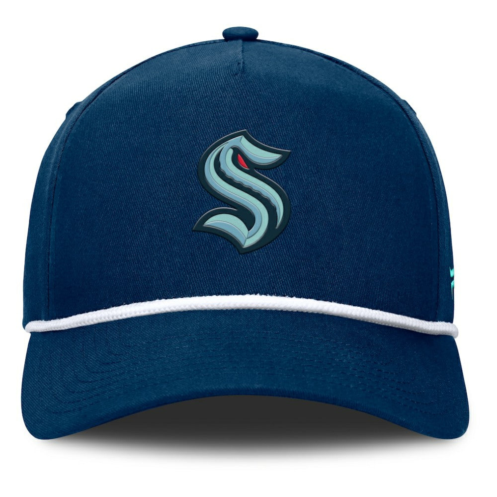 Seattle Kraken Fanatics Authentic Pro Rink Roper A-Frame Adjustable Hat - Deep Sea Blue | Fanatics Clearance