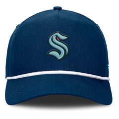 Seattle Kraken Fanatics Authentic Pro Rink Roper A-Frame Adjustable Hat - Deep Sea Blue | Fanatics Clearance