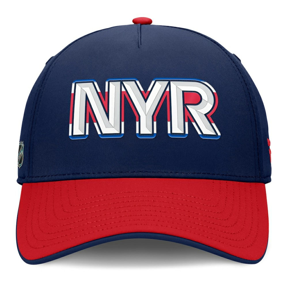 New York Rangers Fanatics Authentic Pro Rink Team Code Flex Hat - Navy/Red | Fanatics sale