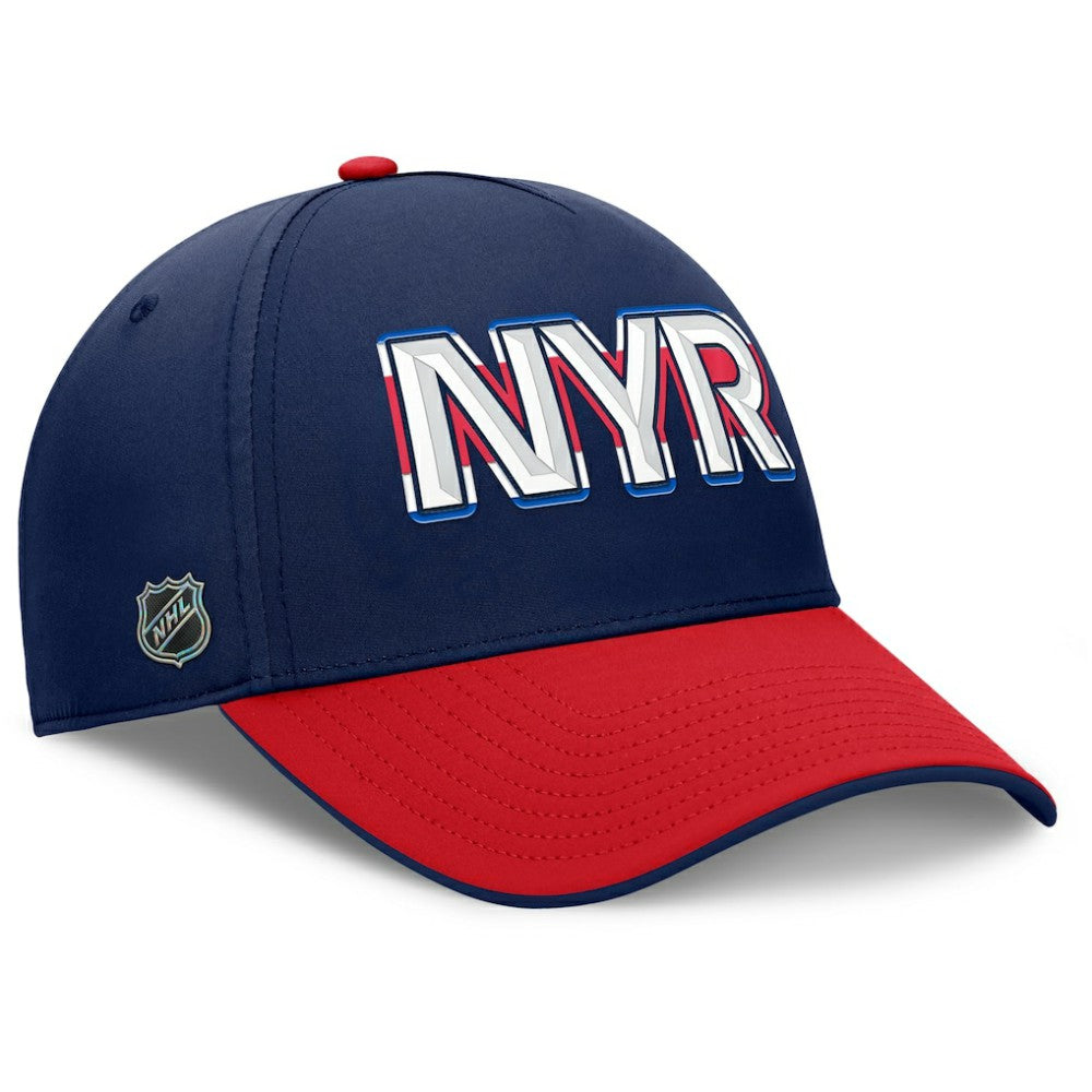 New York Rangers Fanatics Authentic Pro Rink Team Code Flex Hat - Navy/Red | Fanatics sale