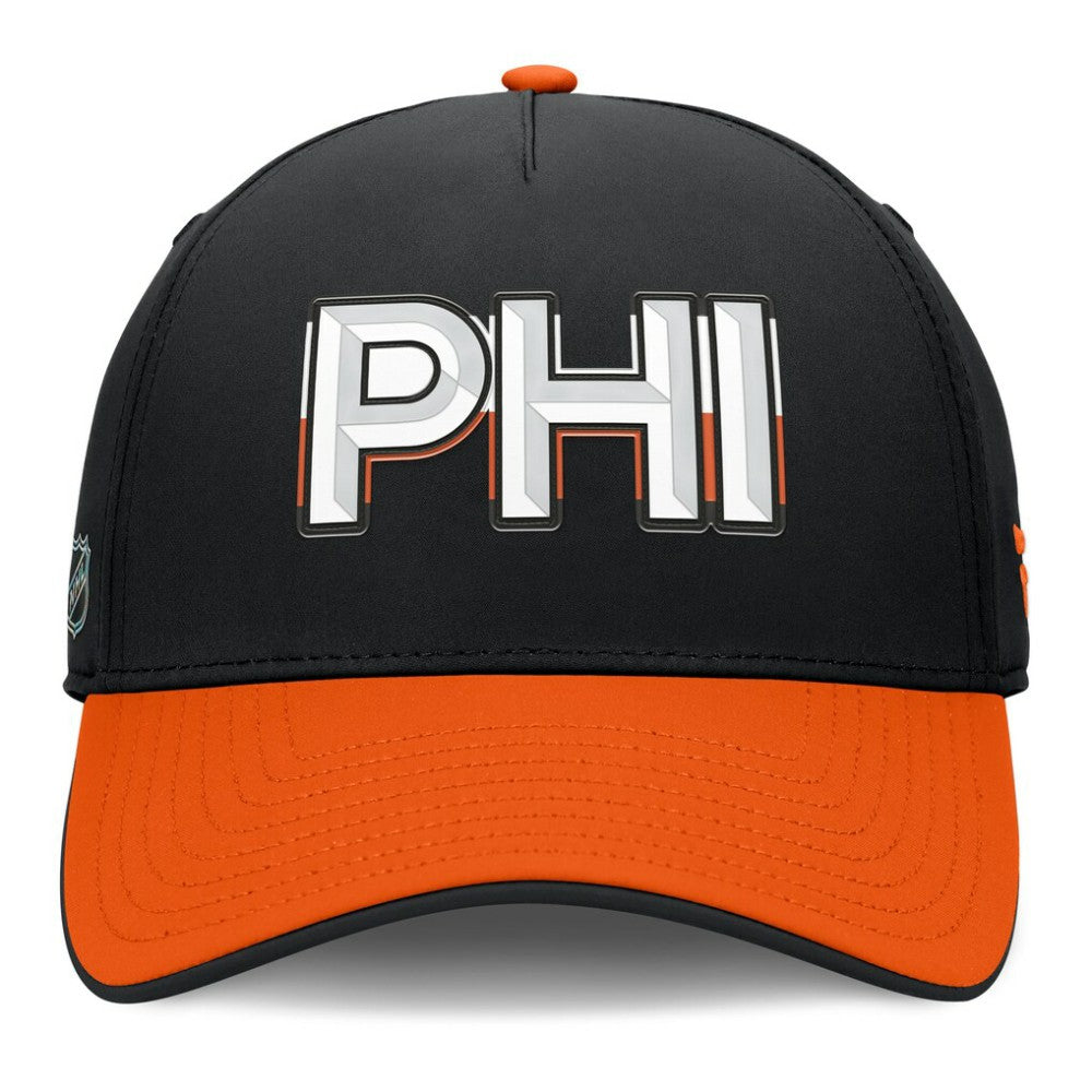 Philadelphia Flyers Fanatics Authentic Pro Rink Team Code Flex Hat - Black/Orange | Fanatics Clearance