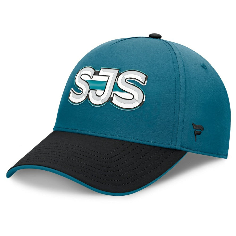 San Jose Sharks Fanatics Authentic Pro Rink Team Code Flex Hat - Teal/Black | Fanatics sale