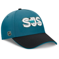 San Jose Sharks Fanatics Authentic Pro Rink Team Code Flex Hat - Teal/Black | Fanatics sale