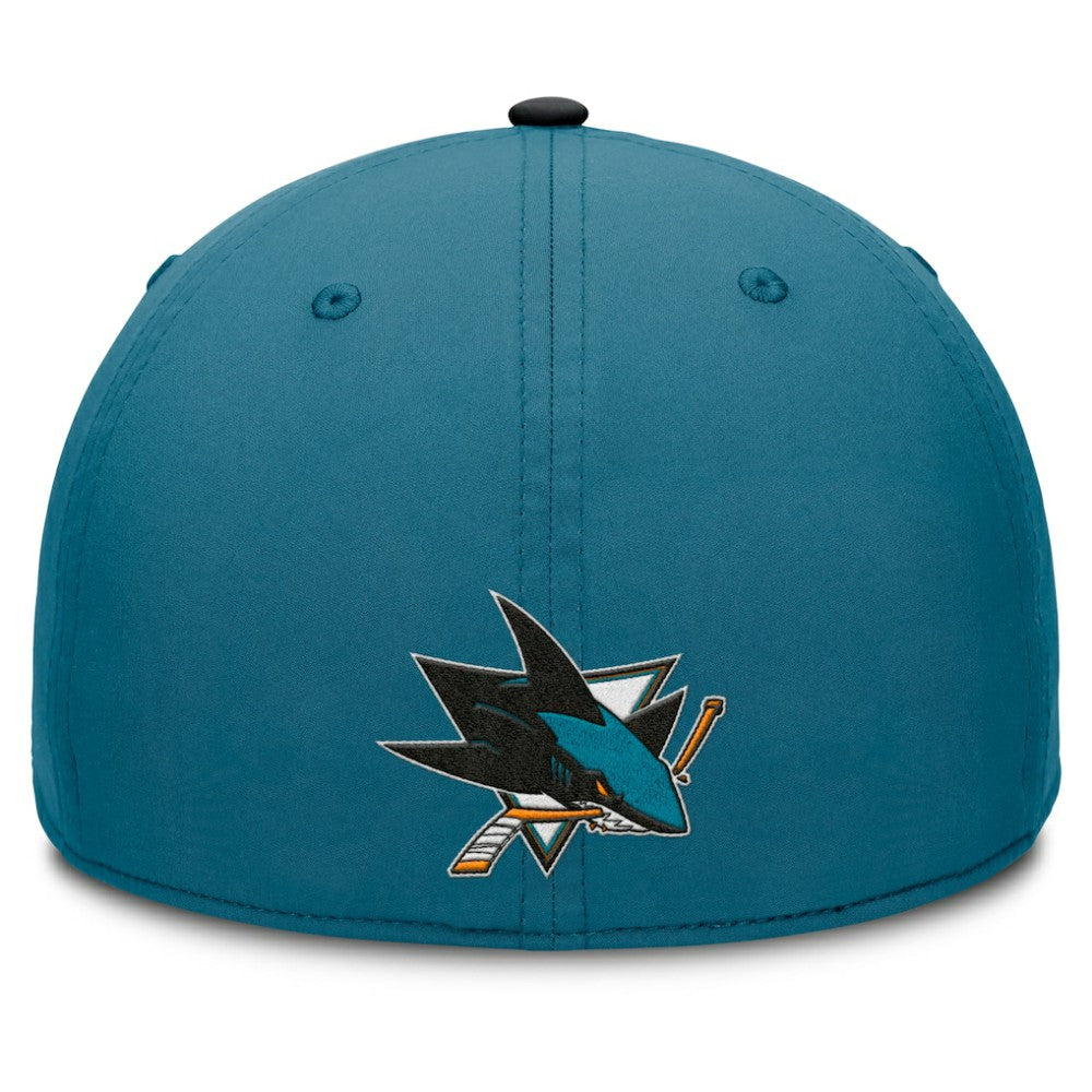 San Jose Sharks Fanatics Authentic Pro Rink Team Code Flex Hat - Teal/Black | Fanatics sale