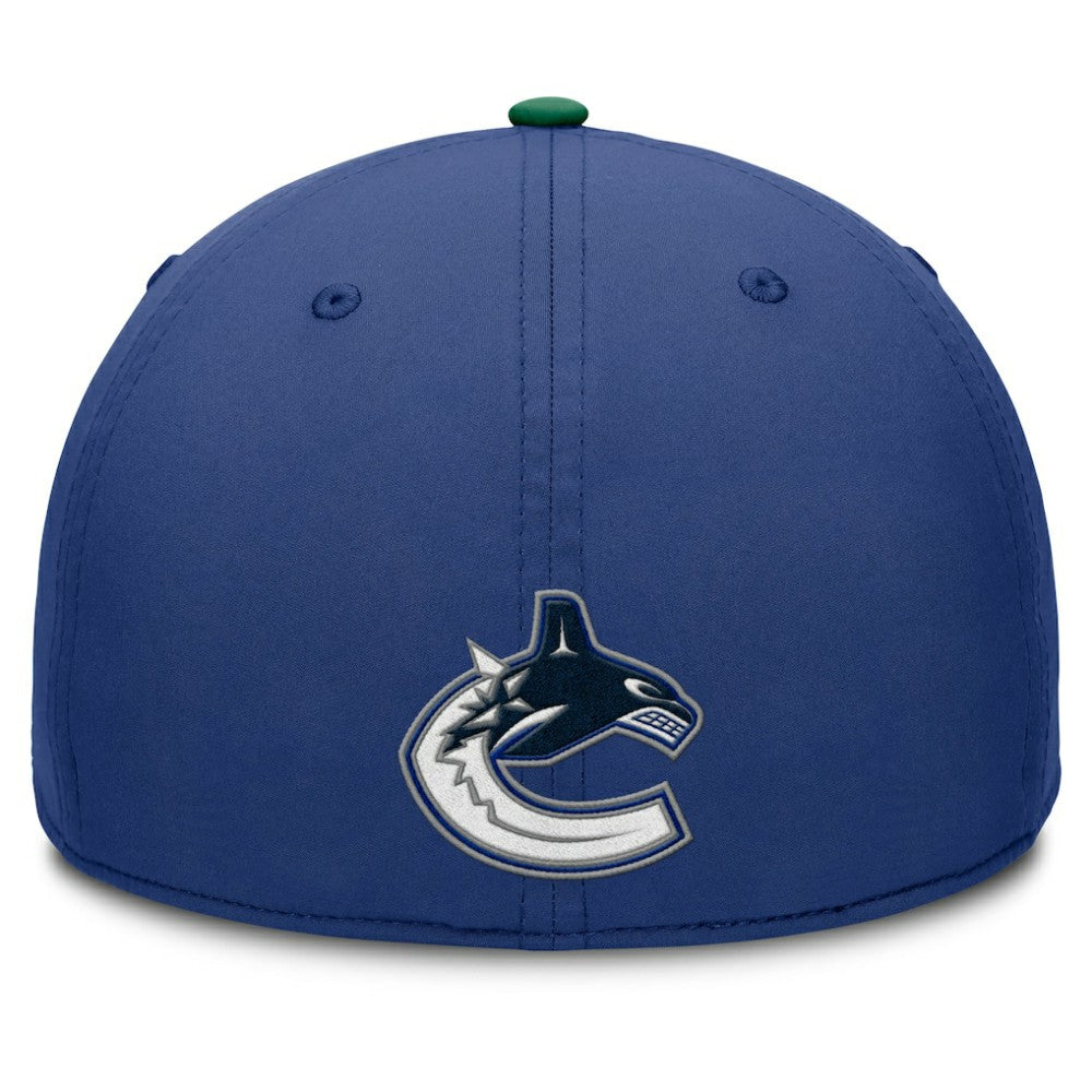 Vancouver Canucks Fanatics Authentic Pro Rink Team Code Flex Hat - Blue/Green | Fanatics Lifestyle