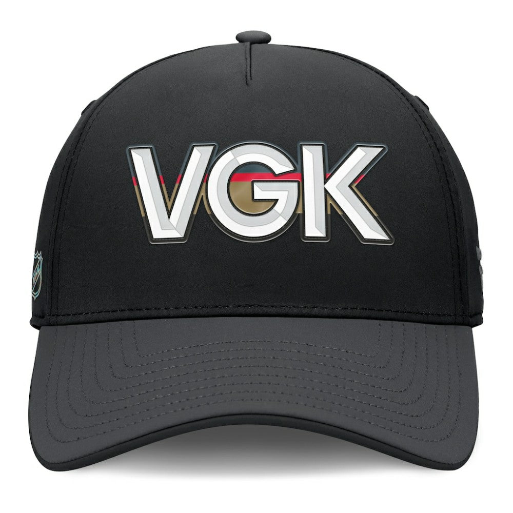 Vegas Golden Knights Fanatics Authentic Pro Rink Team Code Flex Hat - Black/Charcoal | Fanatics Clearance
