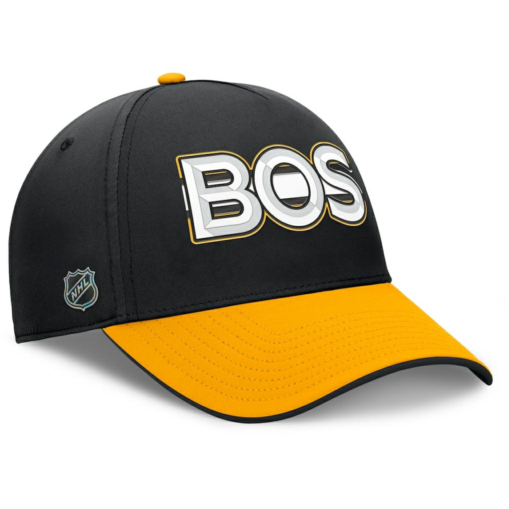 Boston Bruins Fanatics Authentic Pro Rink Team Code Flex Hat - Black/Gold | Fanatics Lifestyle