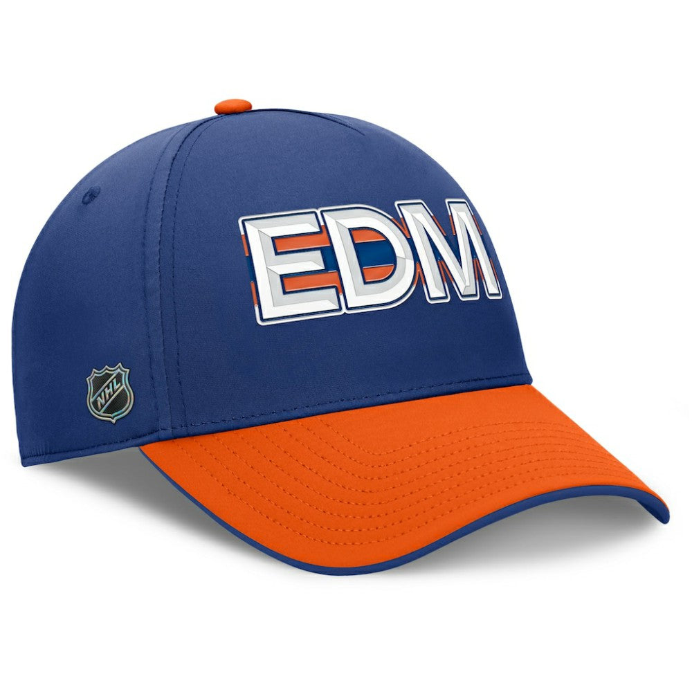 Edmonton Oilers Fanatics Authentic Pro Rink Team Code Flex Hat - Royal/Orange | Fanatics discount