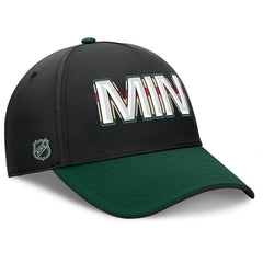 Minnesota Wild Fanatics Authentic Pro Rink Team Code Flex Hat - Black/Green | Fanatics sale