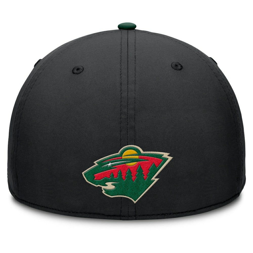Minnesota Wild Fanatics Authentic Pro Rink Team Code Flex Hat - Black/Green | Fanatics sale