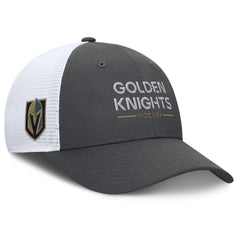 Vegas Golden Knights Fanatics Authentic Pro Rink Lockup Adjustable Trucker Hat - Gray/White | Fanatics discount