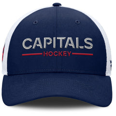 Washington Capitals Fanatics Authentic Pro Rink Lockup Adjustable Trucker Hat - Navy/White | Fanatics online