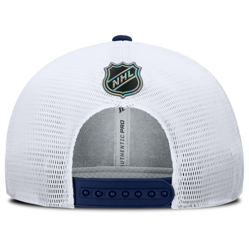 Washington Capitals Fanatics Authentic Pro Rink Lockup Adjustable Trucker Hat - Navy/White | Fanatics online