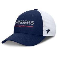 New York Rangers Fanatics Authentic Pro Rink Lockup Adjustable Trucker Hat - Navy/White | Fanatics near me