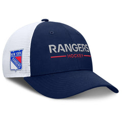New York Rangers Fanatics Authentic Pro Rink Lockup Adjustable Trucker Hat - Navy/White | Fanatics near me