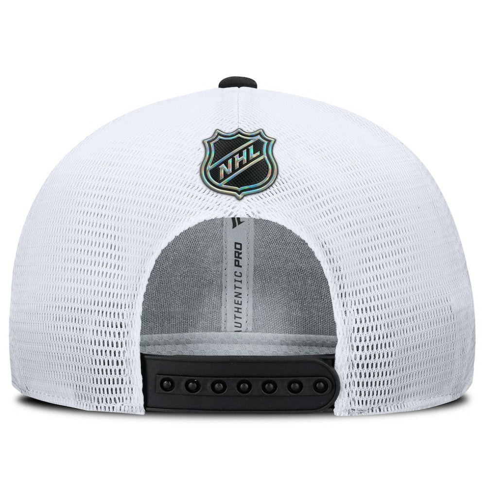 Utah Mammoth Fanatics Authentic Pro Rink Lockup Adjustable Trucker Hat - Black/White | Fanatics on sale
