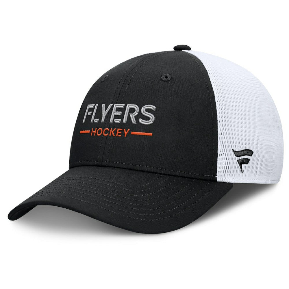Philadelphia Flyers Fanatics Authentic Pro Rink Lockup Adjustable Trucker Hat - Black/White | Fanatics near me