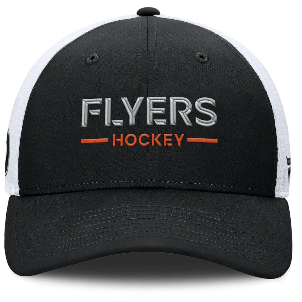 Philadelphia Flyers Fanatics Authentic Pro Rink Lockup Adjustable Trucker Hat - Black/White | Fanatics near me