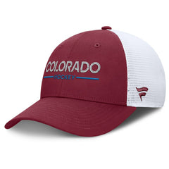 Colorado Avalanche Fanatics Authentic Pro Rink Lockup Adjustable Trucker Hat - Burgundy/White | Fanatics discount