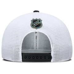 Chicago Blackhawks Fanatics Authentic Pro Rink Lockup Adjustable Trucker Hat - Black/White | Fanatics on sale
