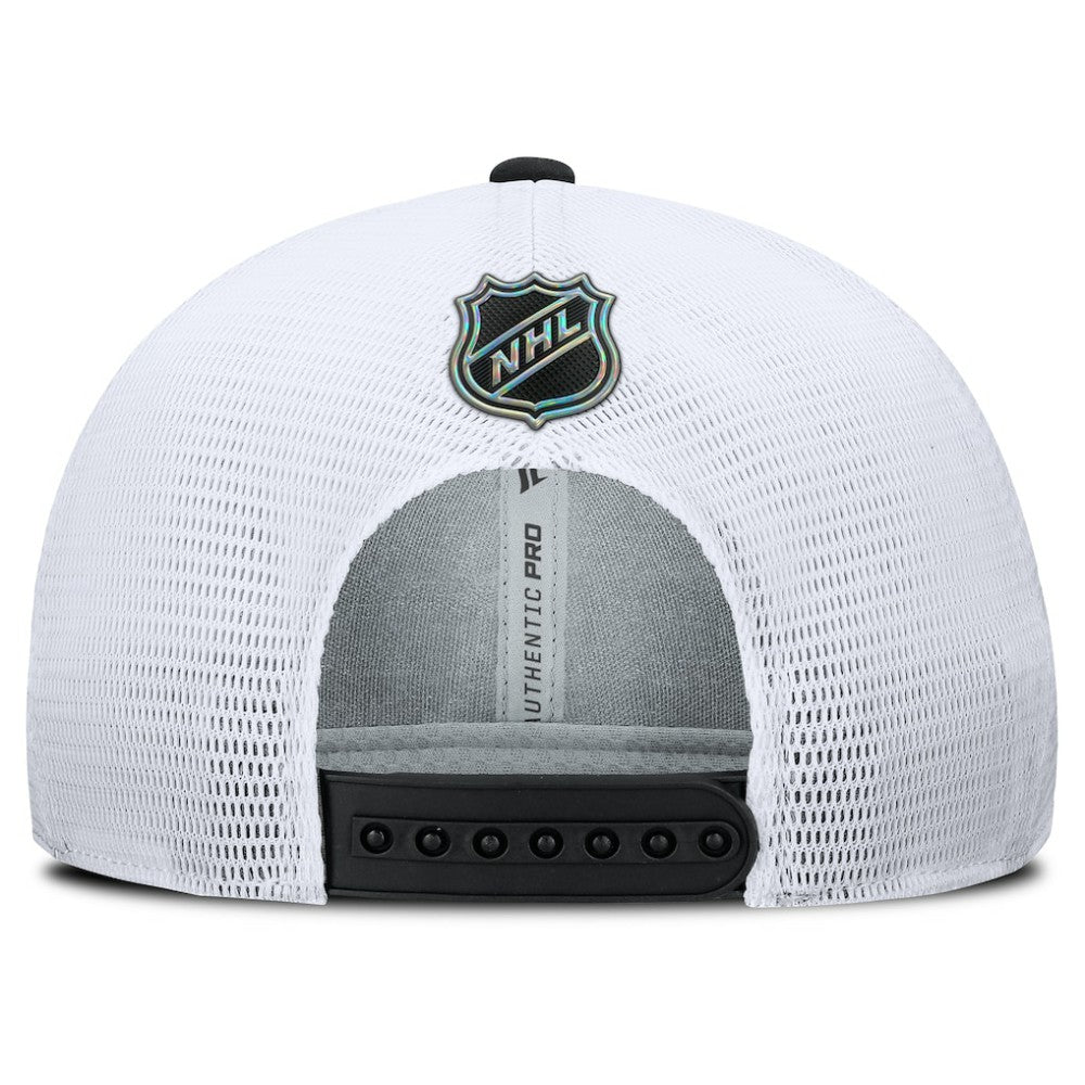 Los Angeles Kings Fanatics Authentic Pro Rink Lockup Adjustable Trucker Hat - Black/White | Fanatics online