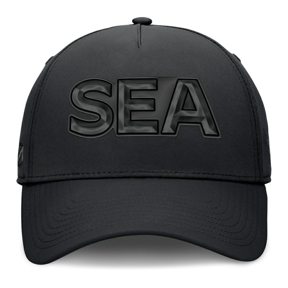 Seattle Kraken Fanatics Authentic Pro Road Team Code Flex Hat - Black | Fanatics discount