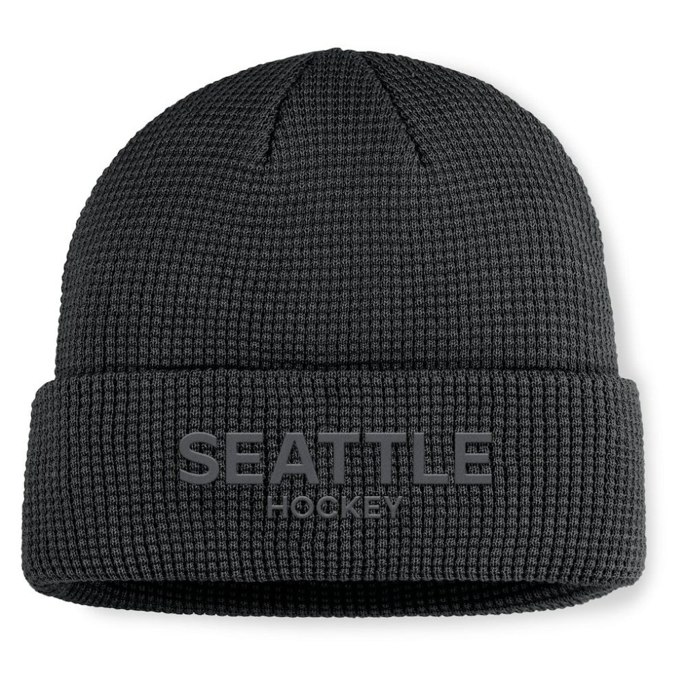 Seattle Kraken Fanatics Authentic Pro Road Cuffed Knit Hat - Black | Fanatics sale