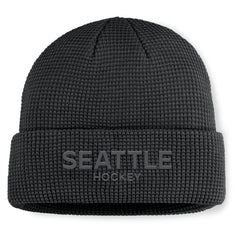 Seattle Kraken Fanatics Authentic Pro Road Cuffed Knit Hat - Black | Fanatics sale