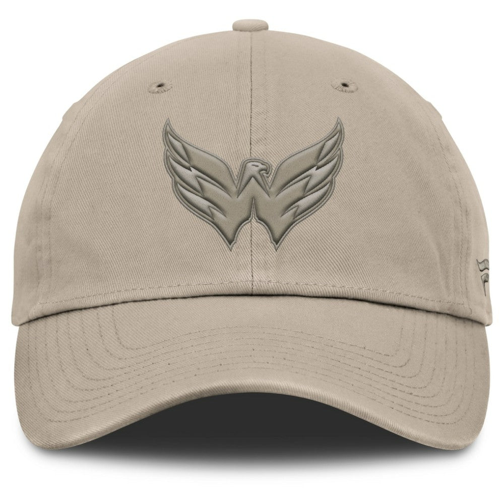 Washington Capitals Fanatics Authentic Pro Road Adjustable Hat - Tan | Fanatics Lifestyle