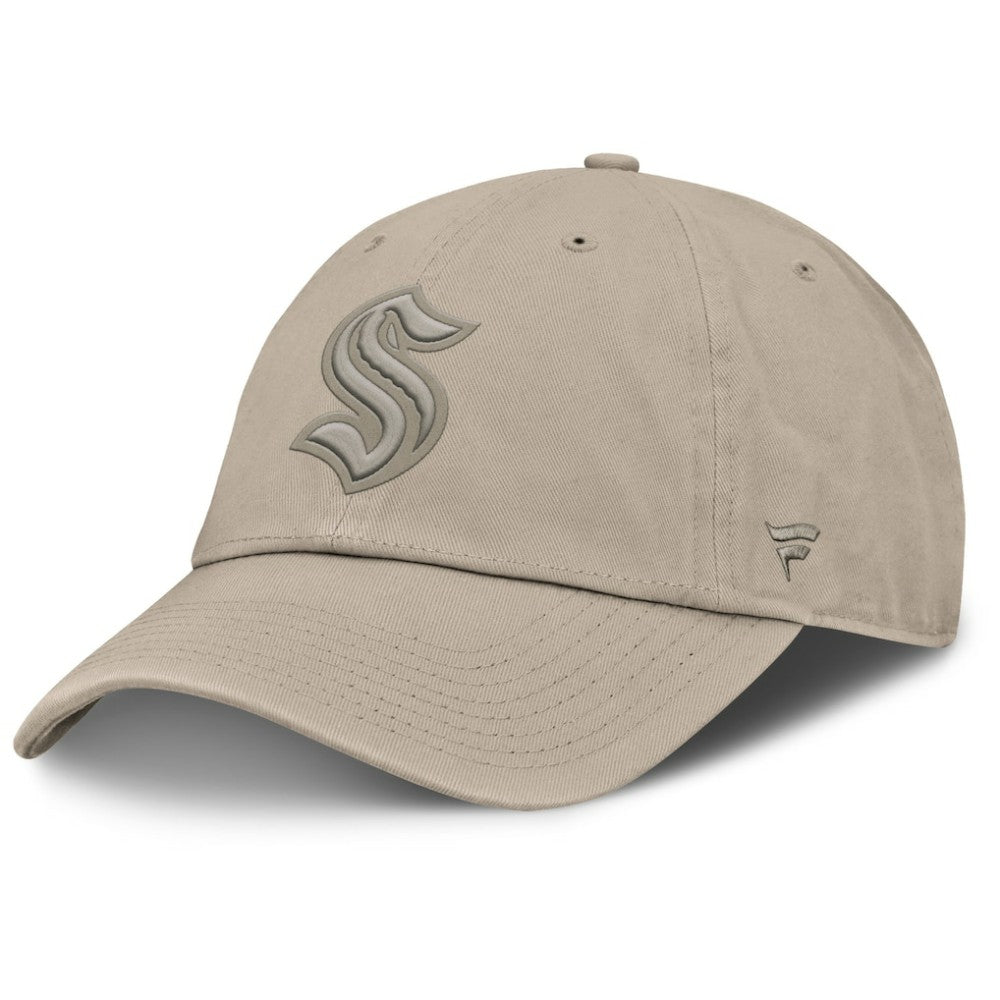 Seattle Kraken Fanatics Authentic Pro Road Adjustable Hat - Tan | Fanatics Clearance