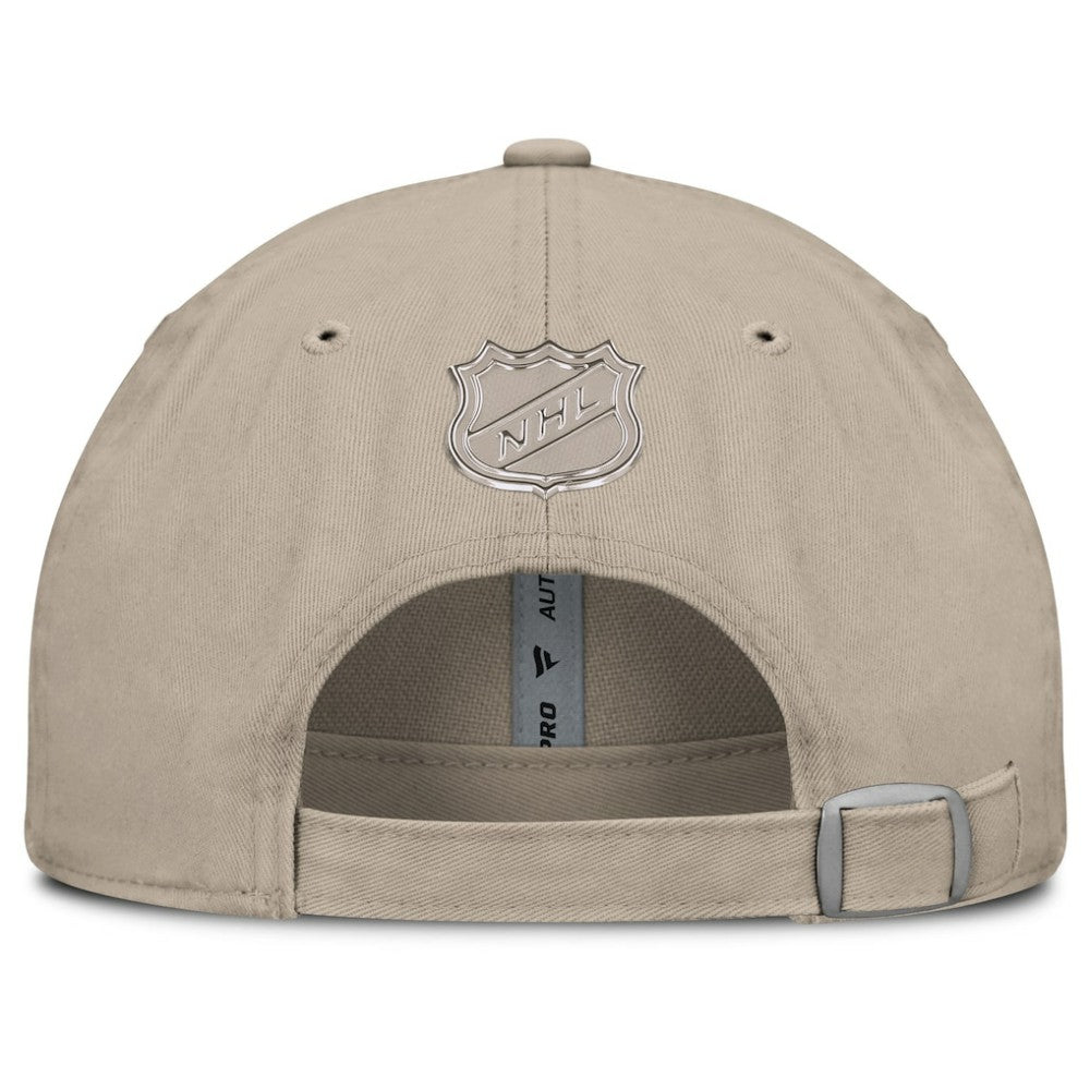 Pittsburgh Penguins Fanatics Authentic Pro Road Adjustable Hat - Tan | Fanatics online