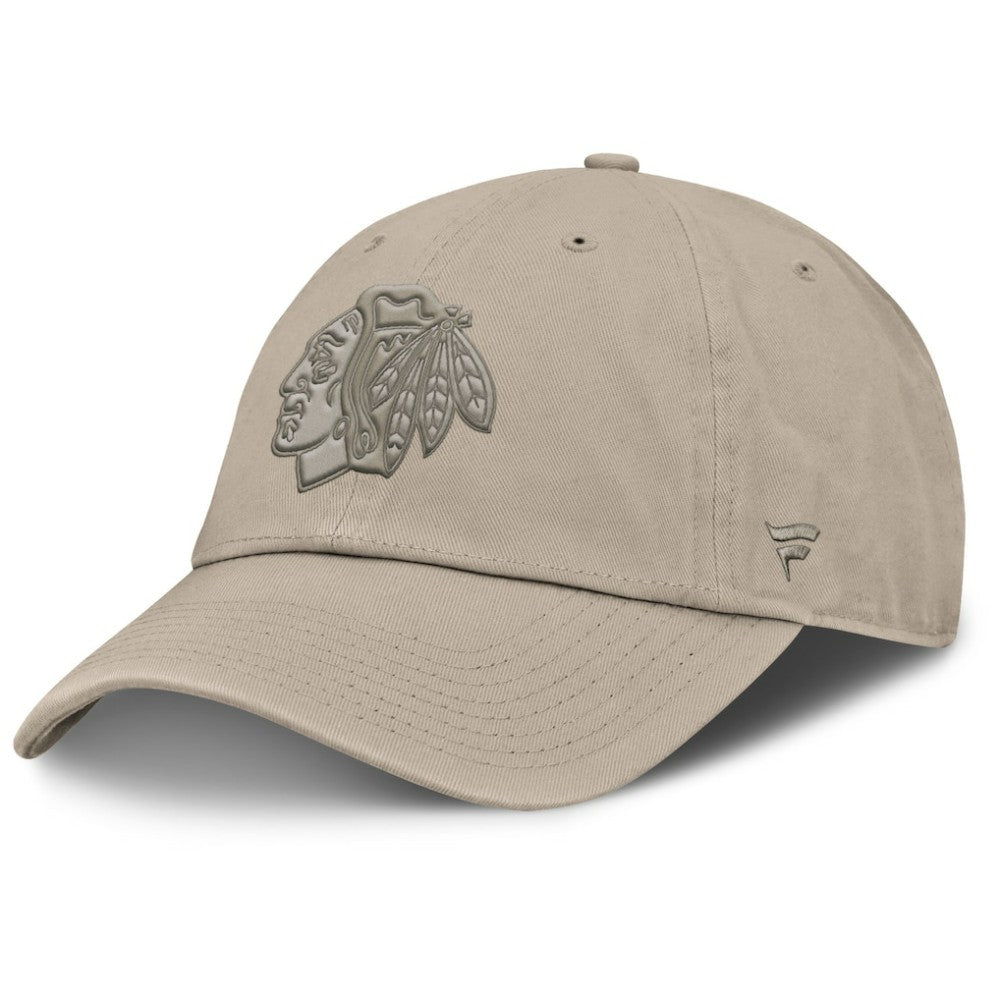 Chicago Blackhawks Fanatics Authentic Pro Road Adjustable Hat - Tan | Fanatics near me