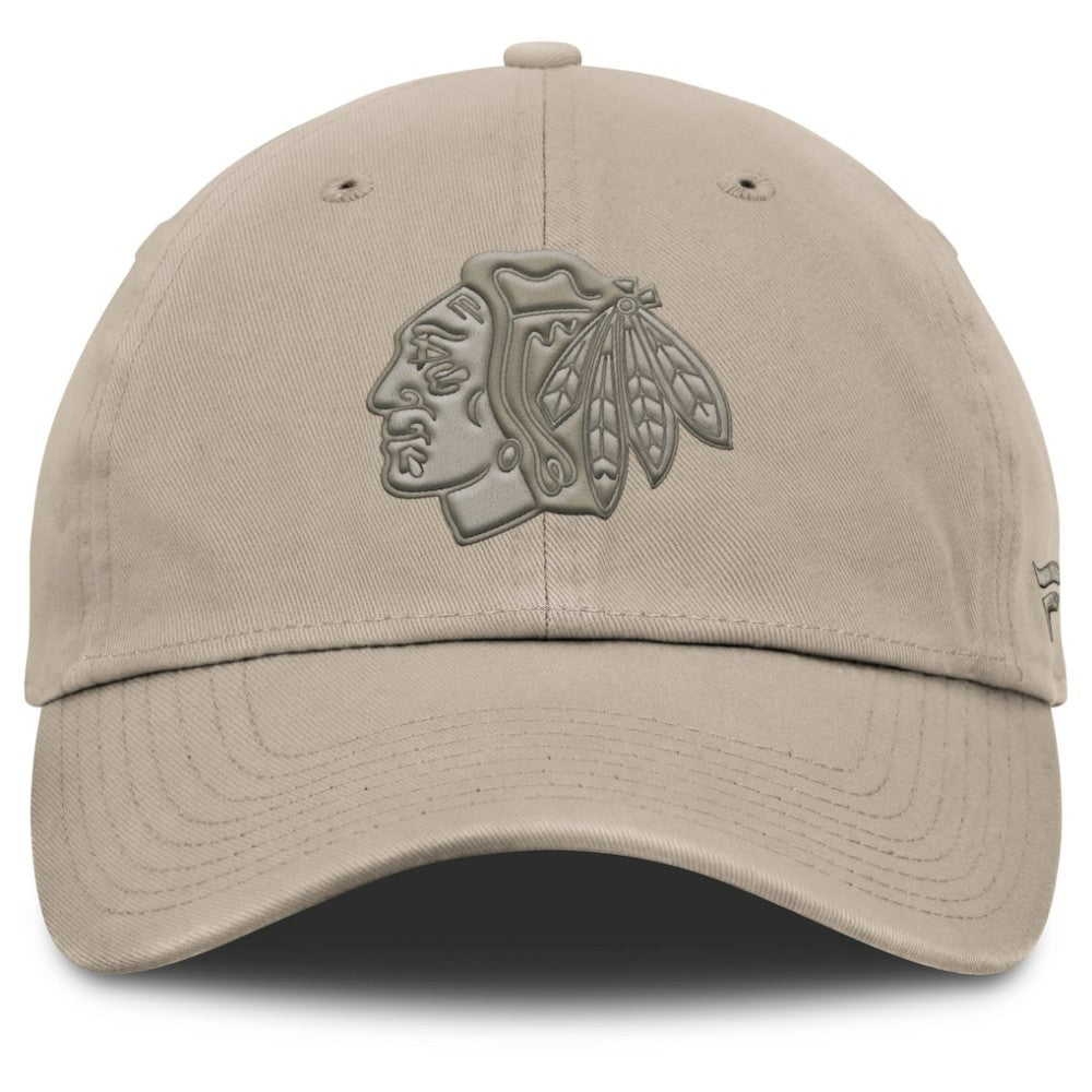 Chicago Blackhawks Fanatics Authentic Pro Road Adjustable Hat - Tan | Fanatics near me