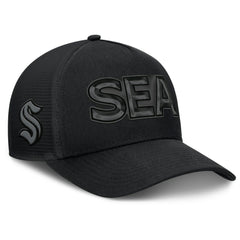 Seattle Kraken Fanatics Authentic Pro Road Team Code Trucker Adjustable Hat - Black | Fanatics sale