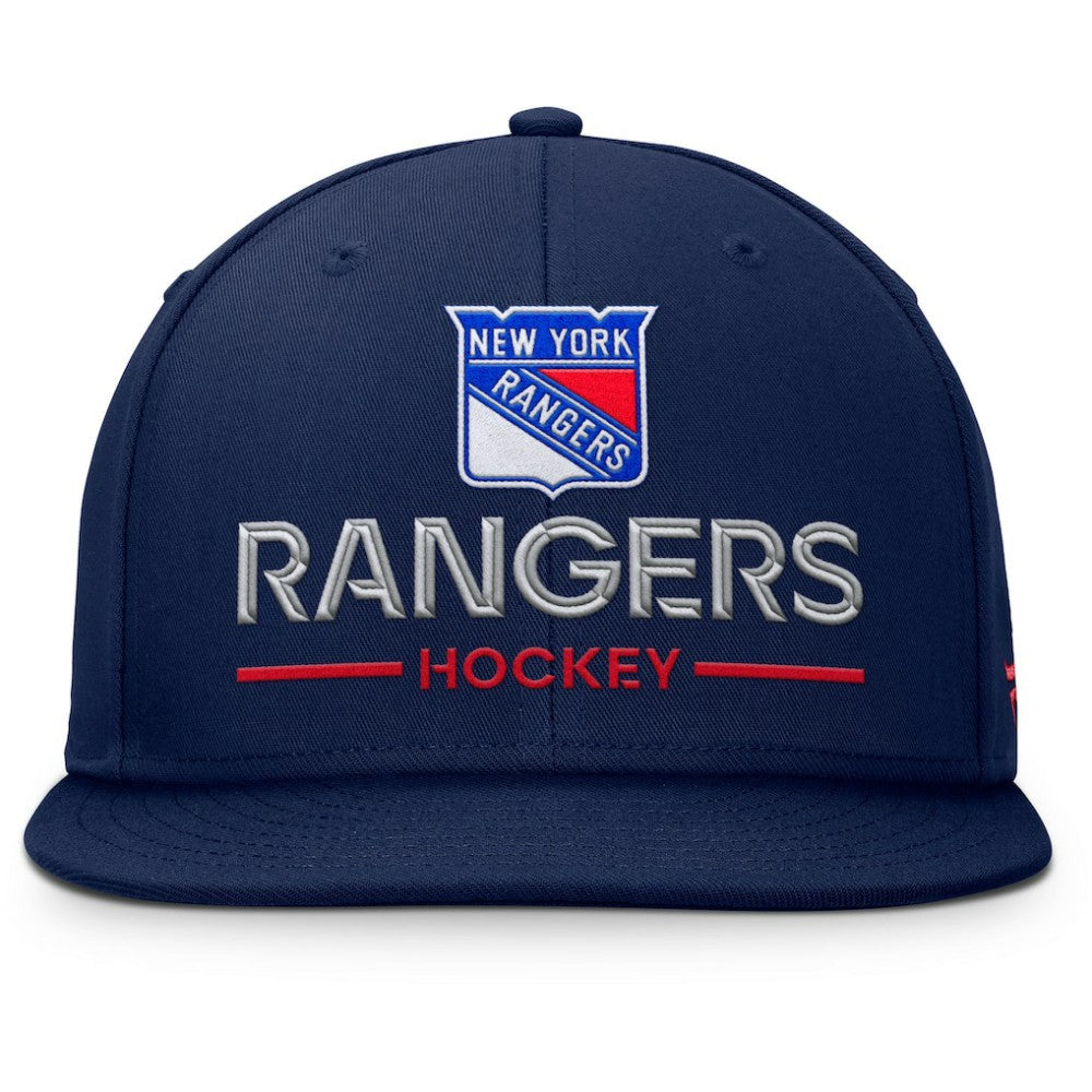 New York Rangers Fanatics Authentic Pro Rink Lockup Snapback Hat - Navy | Fanatics Lifestyle