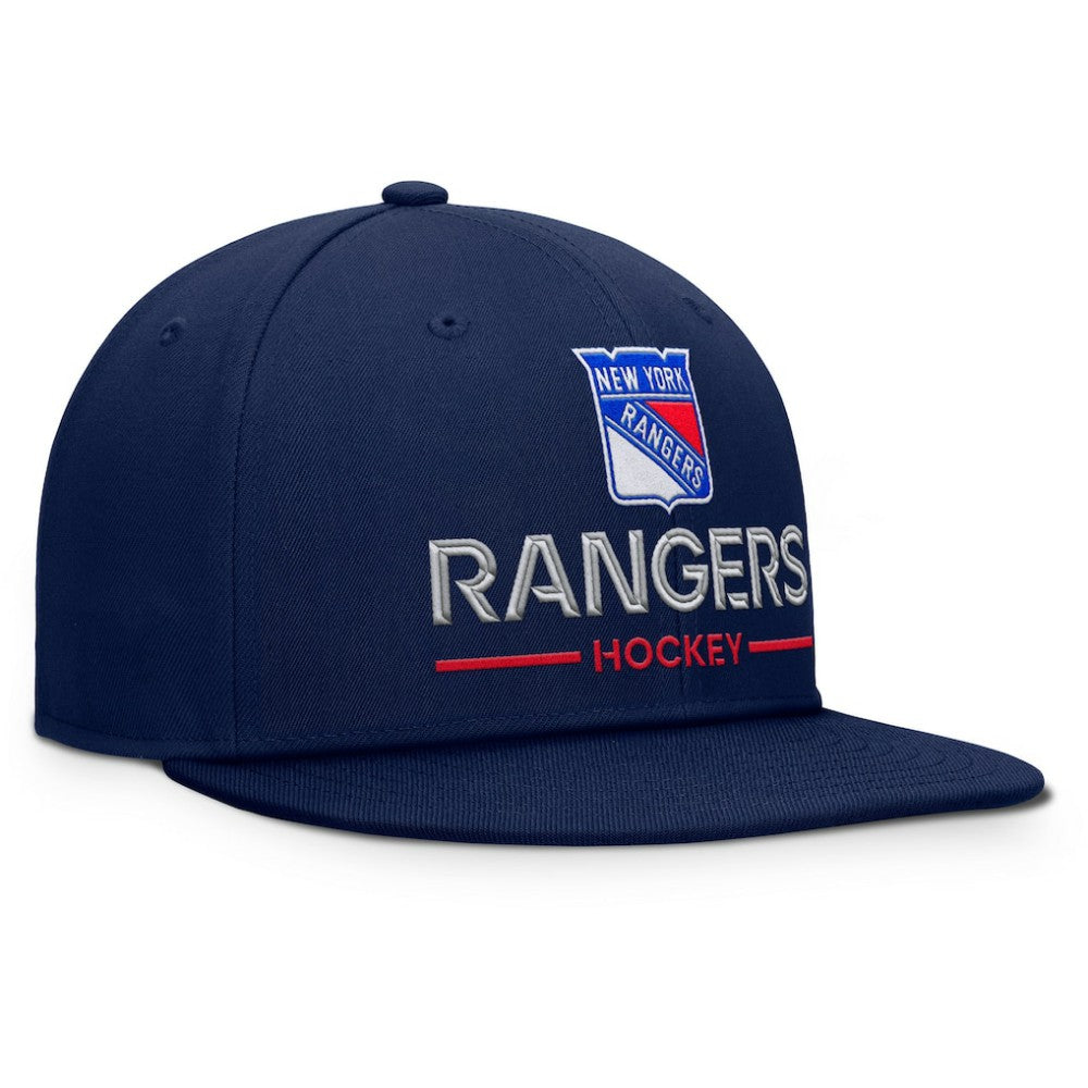 New York Rangers Fanatics Authentic Pro Rink Lockup Snapback Hat - Navy | Fanatics Lifestyle